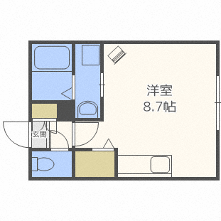 リッツ小樽の間取り