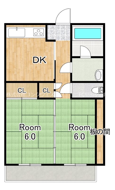 コーポ丸商の間取り