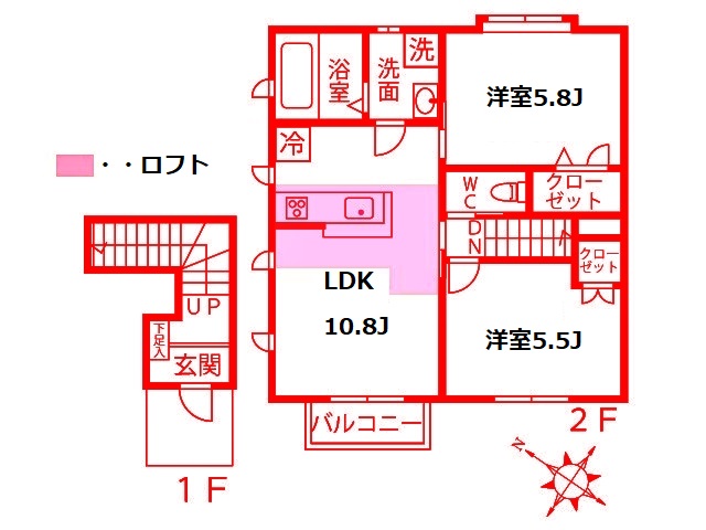 ilusion小田栄の間取り