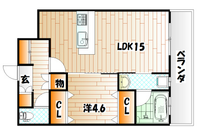 KSK門司コアプレイスの間取り