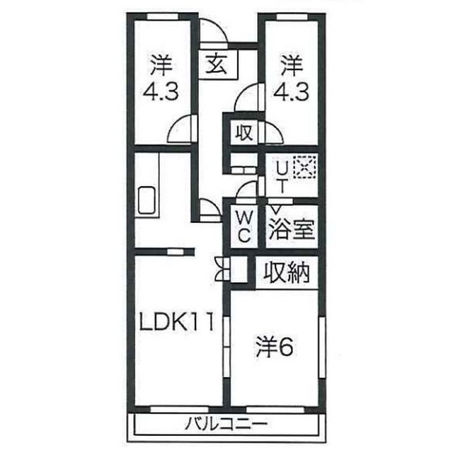 【桜館IIIの間取り】