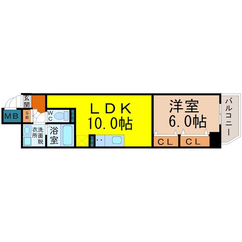 ラ・メゾン輝（ラメゾンキララ）の間取り