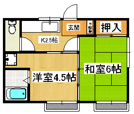 よろこび荘の間取り