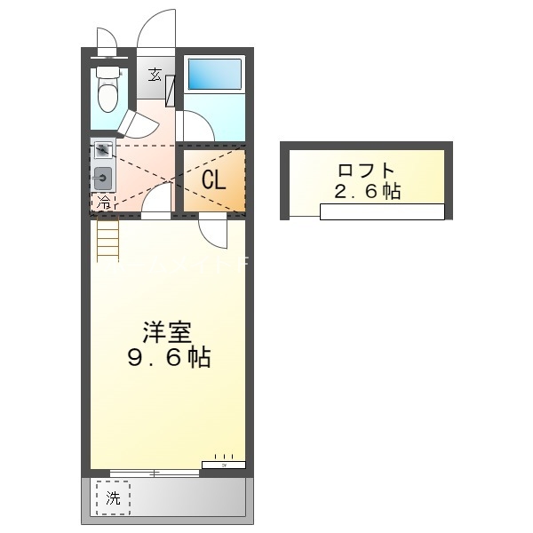 【セザンヌ野依の間取り】