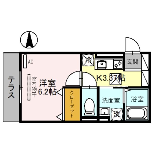 川口市元郷のアパートの間取り