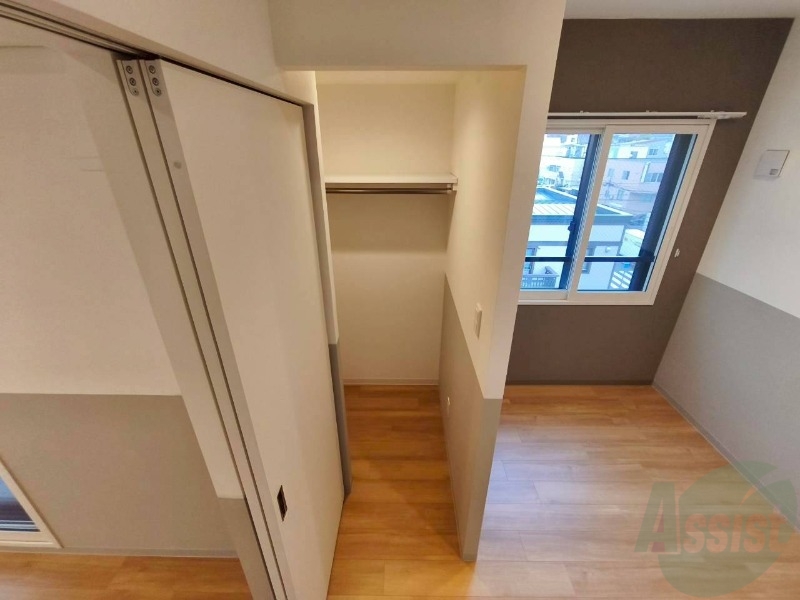 収納　洋室にはクローゼットがあるのですっきり片付きそうです。