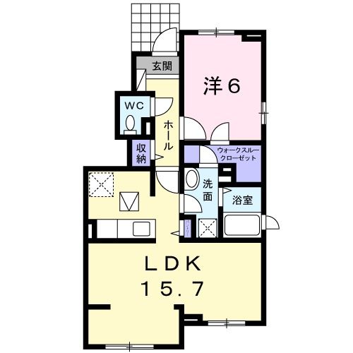 ルーラル　クラウンIIの間取り