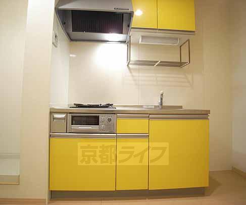 キッチン　２口コンロ付きシステムキッチン