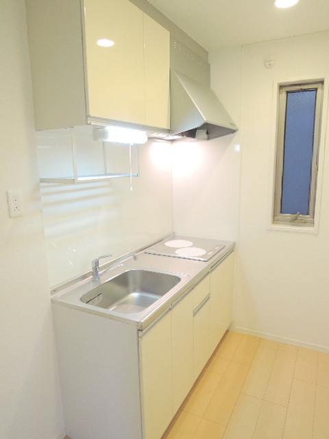 キッチン　2口コンロ付きで毎日の料理を楽しく