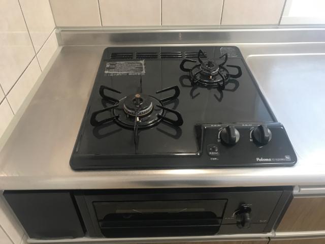 その他設備　グリル付2口ガスコンロ