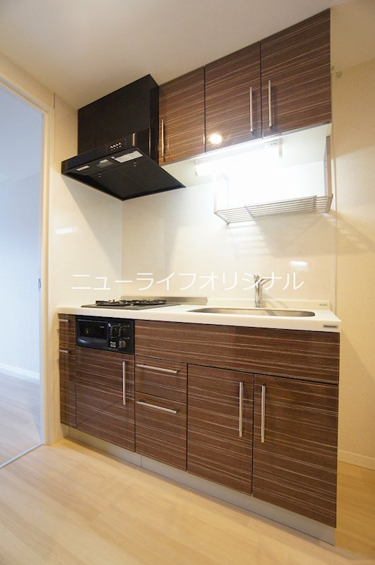 キッチン　グリル付き2口コンロのシステムキッチンです！