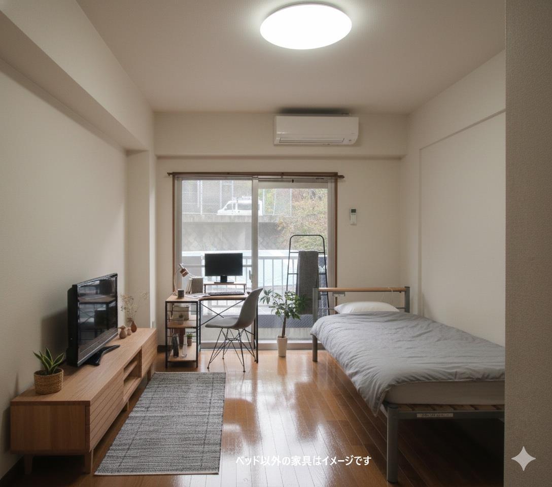 居室・リビング　別部屋参考（ベッド以外の家具・小物はイメージです）