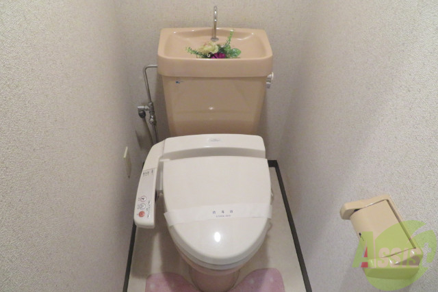 トイレ　お手洗いはシャワータイプ。あって嬉しい設備ですね。