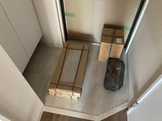 玄関　玄関スペースです。（工事中です。）