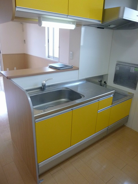 キッチン　写真は205号室です