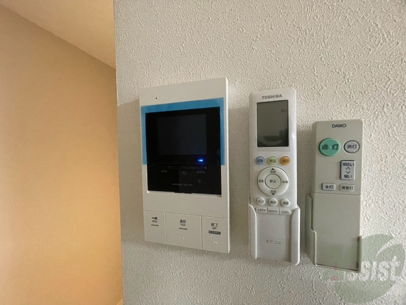 セキュリティ　インターホンで来客確認ができます。安心ですね。