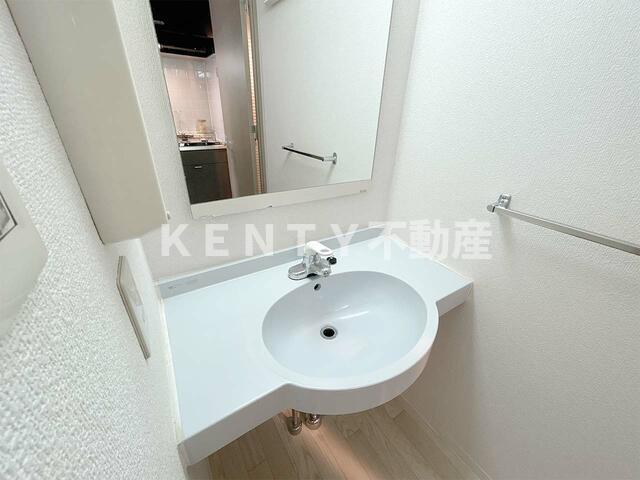 洗面設備　使いやすい洗面所です