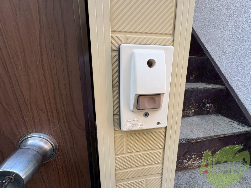 セキュリティ　来客時にはこちらのチャイムで知らせてくれます。