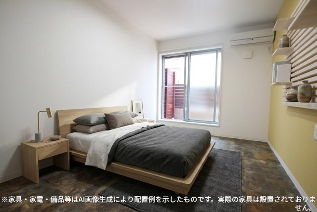 居室・リビング　※家具・家電・備品等はＡＩ画像生成により配置礼を示したもので