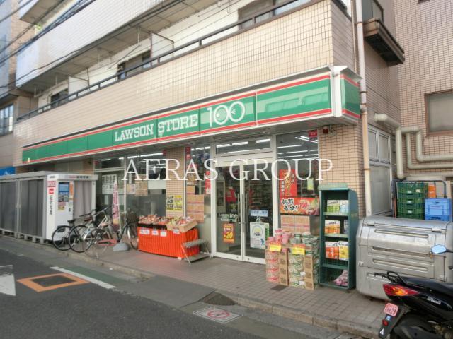 コンビニ　ローソンストア100足立綾瀬二丁目店（コンビニ）まで185m