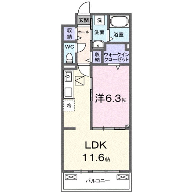 地下鉄御堂筋線 北花田駅 徒歩6分 3階建 築1年の間取り写真