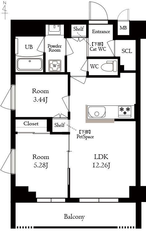 Mayfair Apartmentの間取り写真
