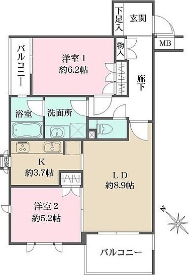 藤和シティホームズ代々木の間取り写真