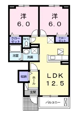 サンモールIIの間取り写真