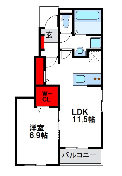 福津市 2階建 築3年の間取り写真