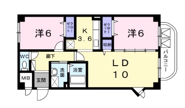 地下鉄桜通線 野並駅 徒歩4分 3階建 築22年の間取り写真