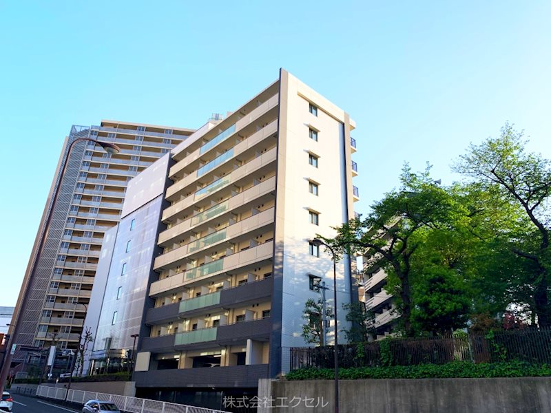 建物外観　駅近新築物件。設備充実しています。