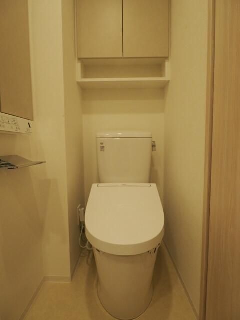 トイレ　落ち着いた色調のトイレです