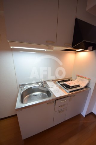 キッチン　ブランクレール谷町　2口ガスシステムキッチン