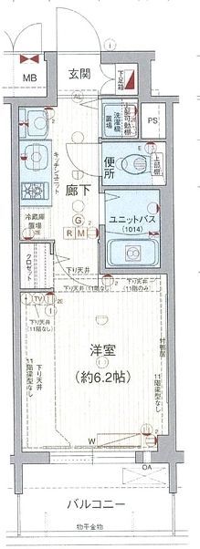 プレサンス鶴舞公園WESTの間取り写真