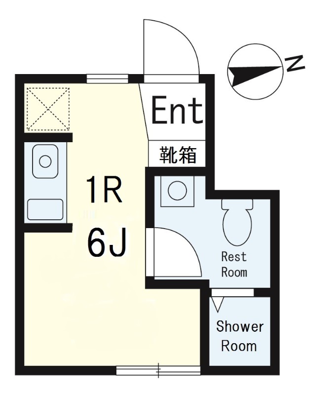 東京メトロ東西線 神楽坂駅 徒歩7分 2階建 築9年の間取り写真
