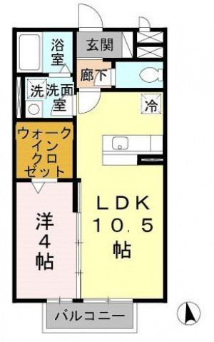 近鉄奈良線 河内花園駅 徒歩12分 2階建 築20年の間取り写真