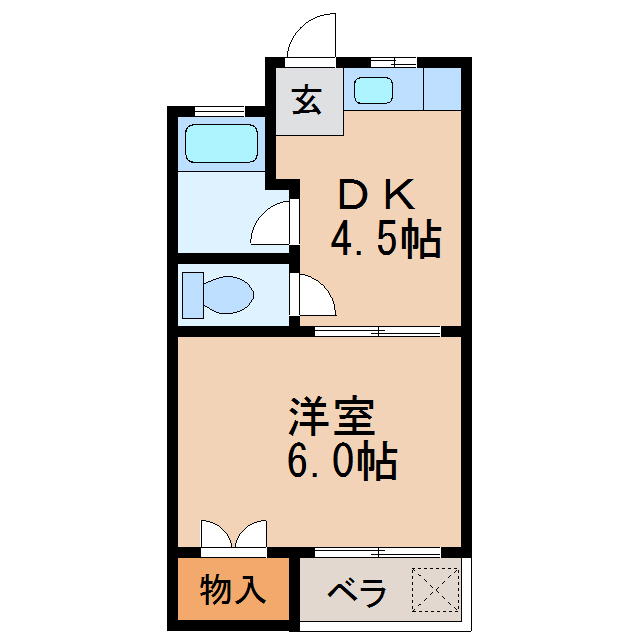 七福マンションの間取り写真