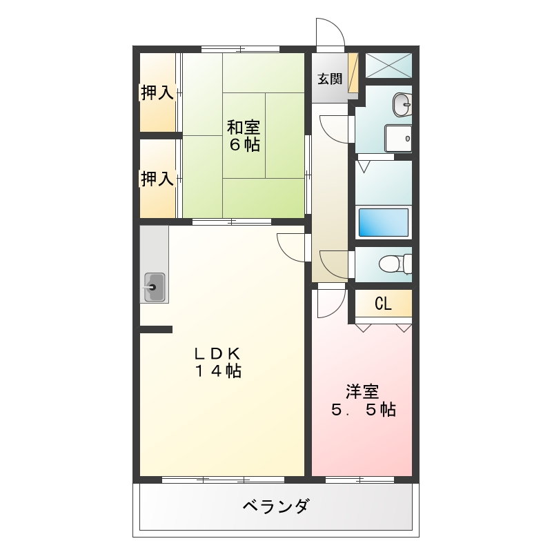 セーヌ白鳥の間取り