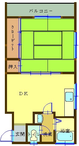 フラワーマンションIIの間取り