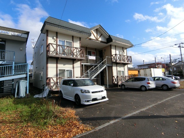 【函館市川原町のアパートの建物外観】