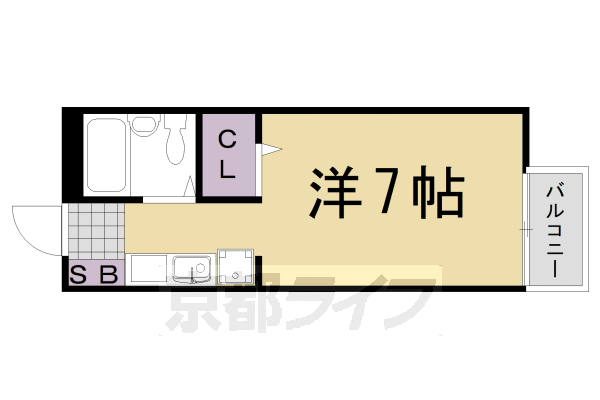 セジュ－ル東桂の間取り