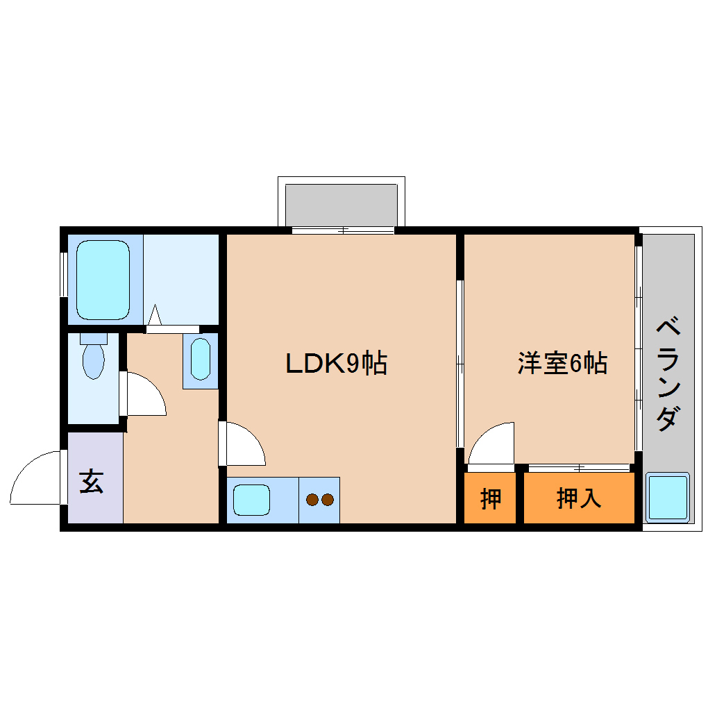 上繁マンションの間取り