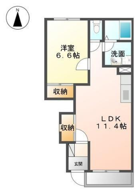 クレシア南黒田の間取り