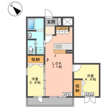 盛岡市本町通のマンションの間取り