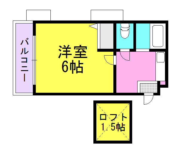 芦屋市宮塚町のマンションの間取り