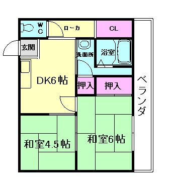 マンション仁の間取り