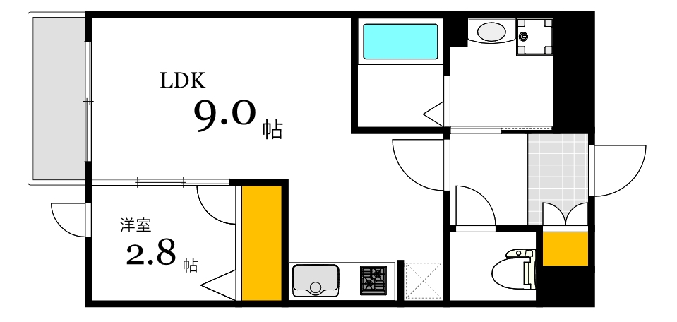 月光江波東弐番館の間取り