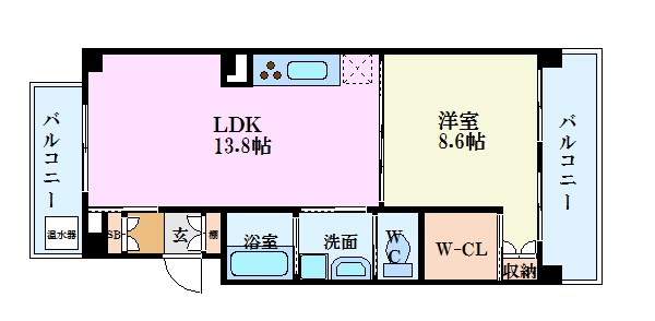 NeoAles　midorimachiの間取り