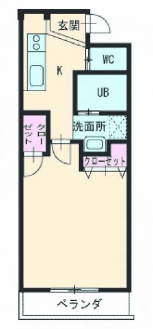 名古屋市瑞穂区妙音通のマンションの間取り