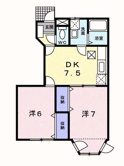 ハイツｃａｎｄｌｅ　Ｃの間取り